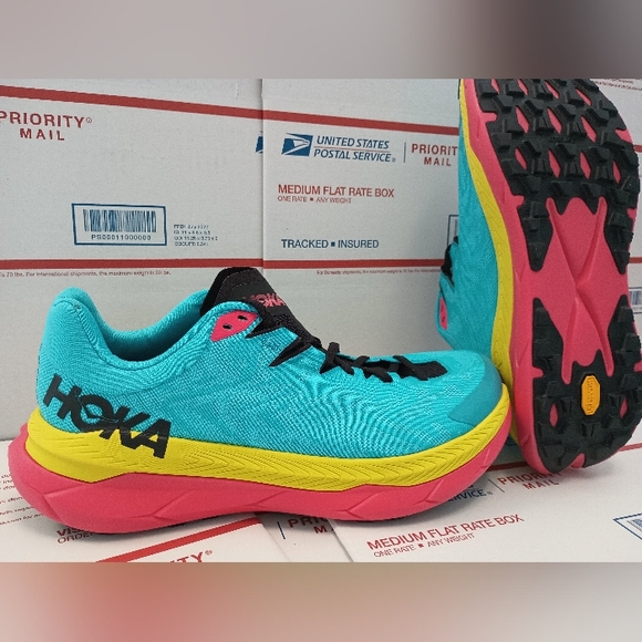 Hoka One One Men's Trainers Tecton X Lace-Up Low-Top Running Sneakers Size 10 - Picture 4 of 11